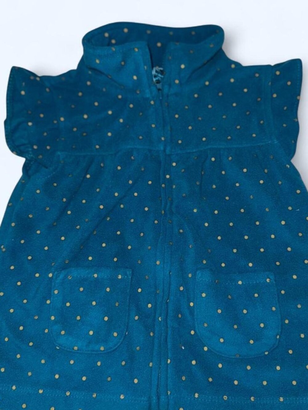 Girls Carters Blue Sherpa Vest